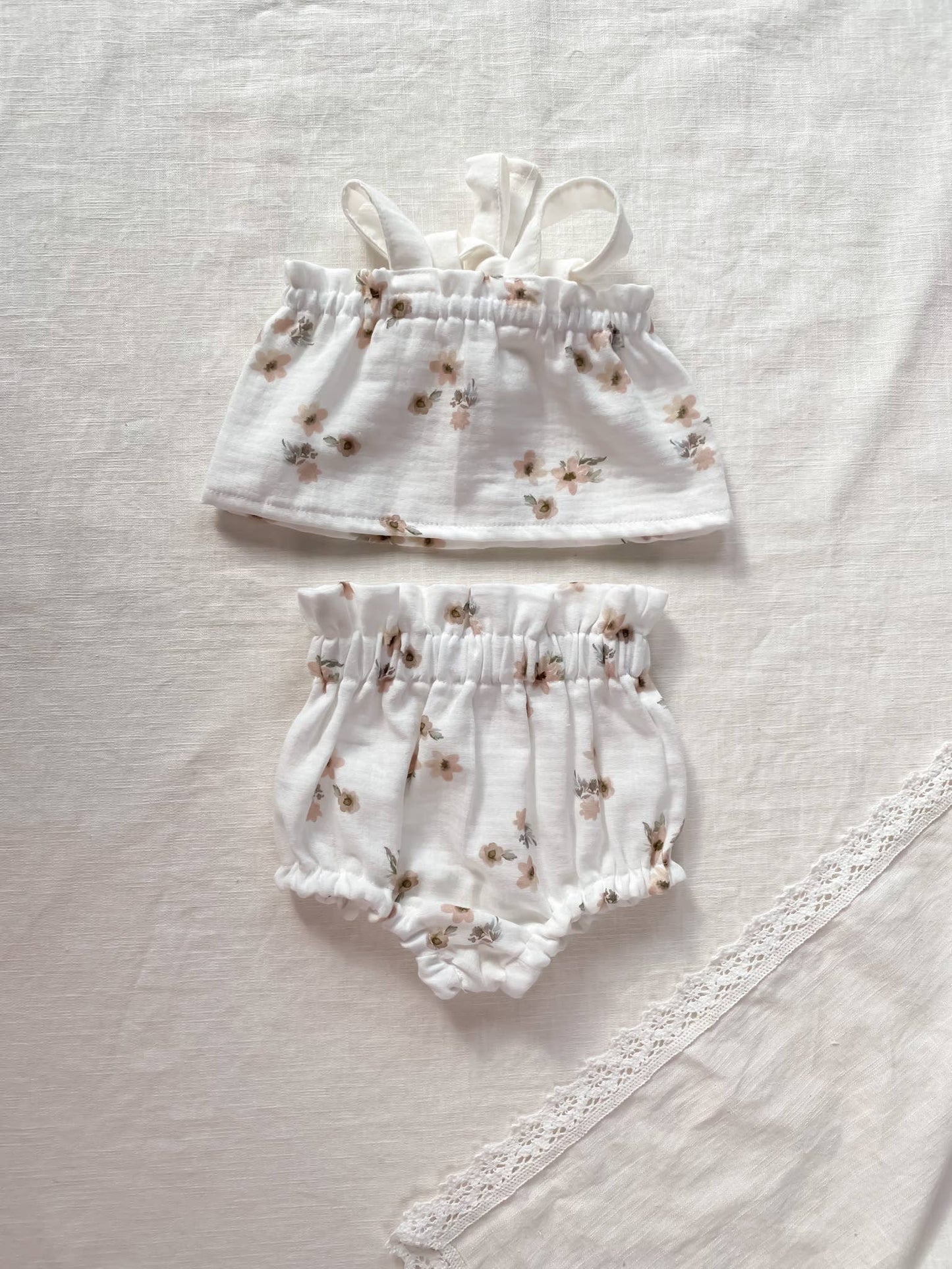 Floral Ivory Bloomers