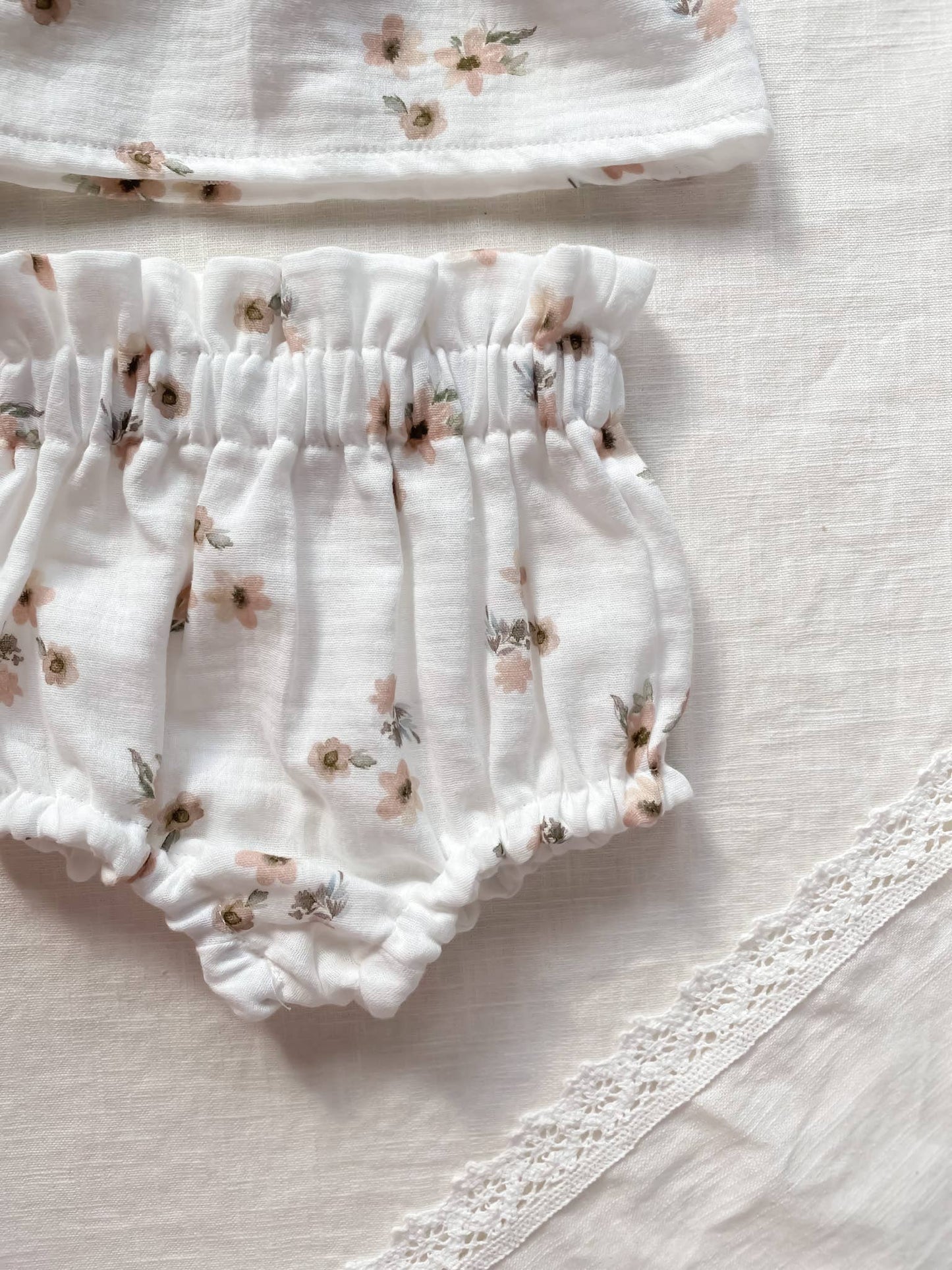 Floral Ivory Bloomers