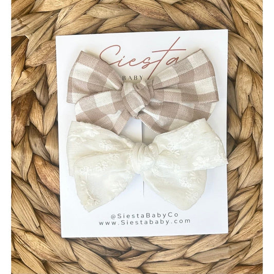 Bow Set- Gingham