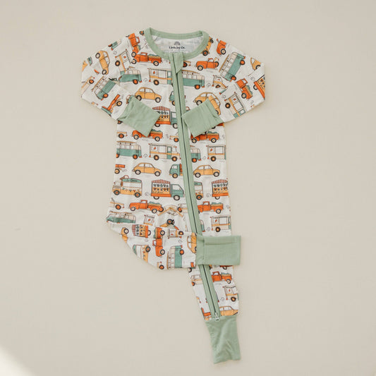 Cruisin' then Snoozin' Bamboo Zippy Romper