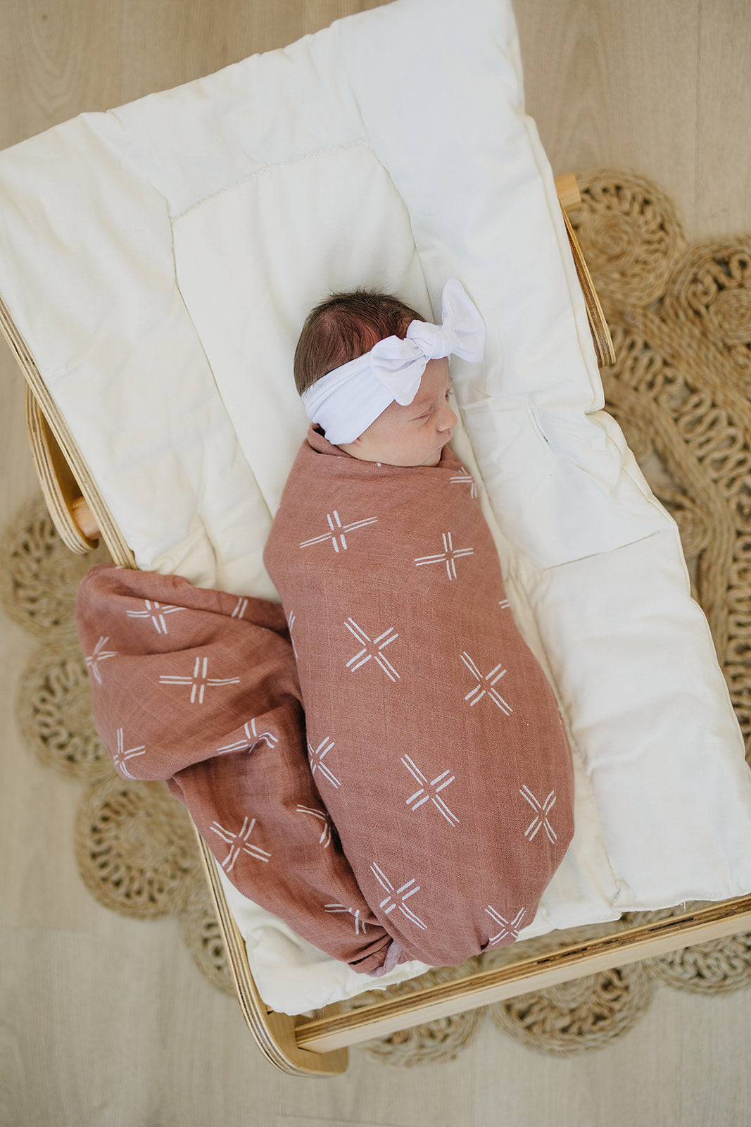 Just Peachy Muslin Swaddle Blanket