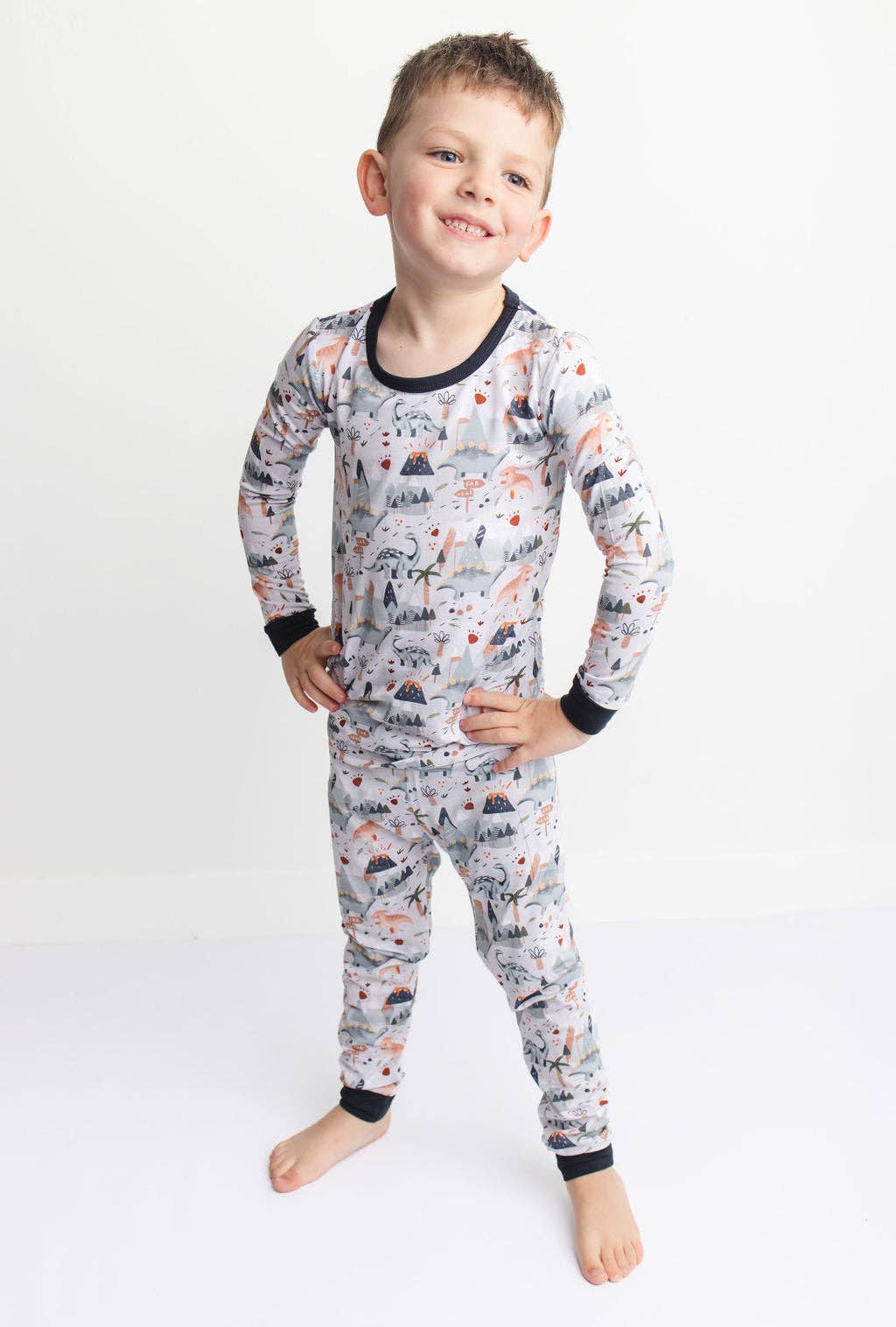 Dinosnores Bamboo 2-Pc Pajamas