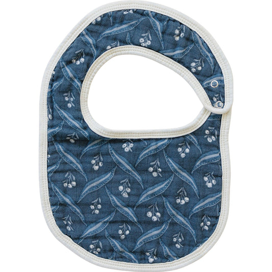 Navy Berry Classic Muslin Bib