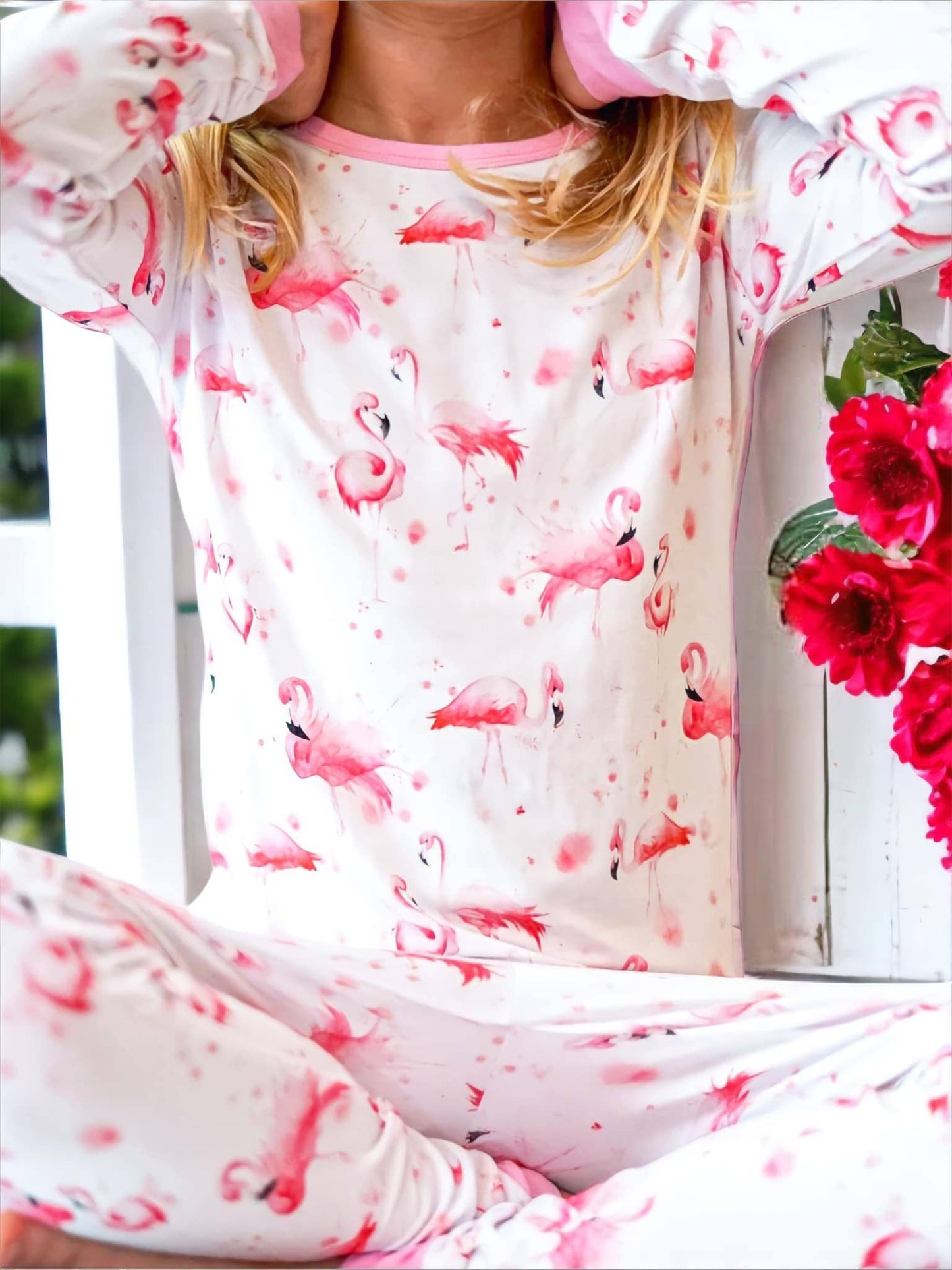 Flamingo Bamboo 2-Pc Pajamas