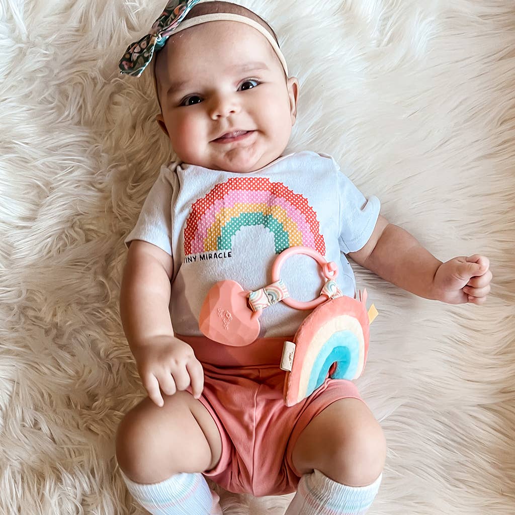 Itzy Pal™Rainbow Plush + Teether