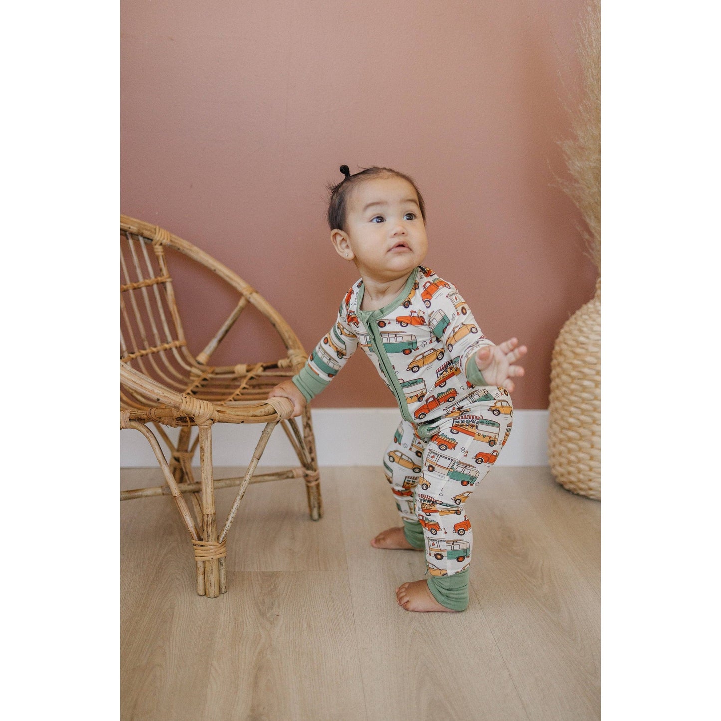 Cruisin' then Snoozin' Bamboo Zippy Romper