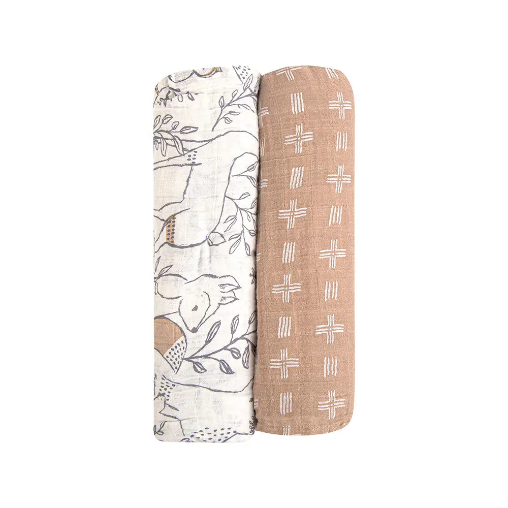 Woodland Swaddle Blankets Set