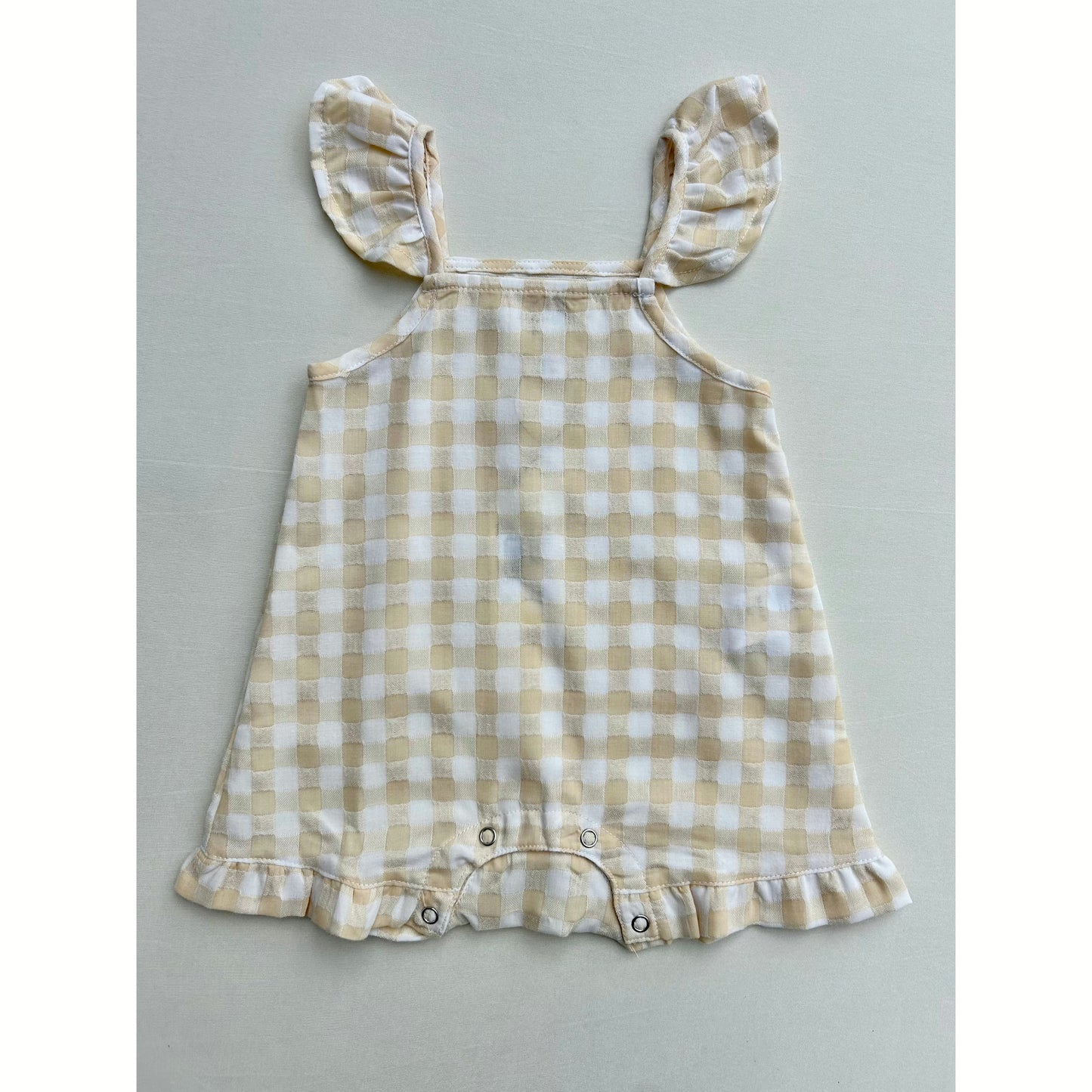 Gingham Flutter Romper