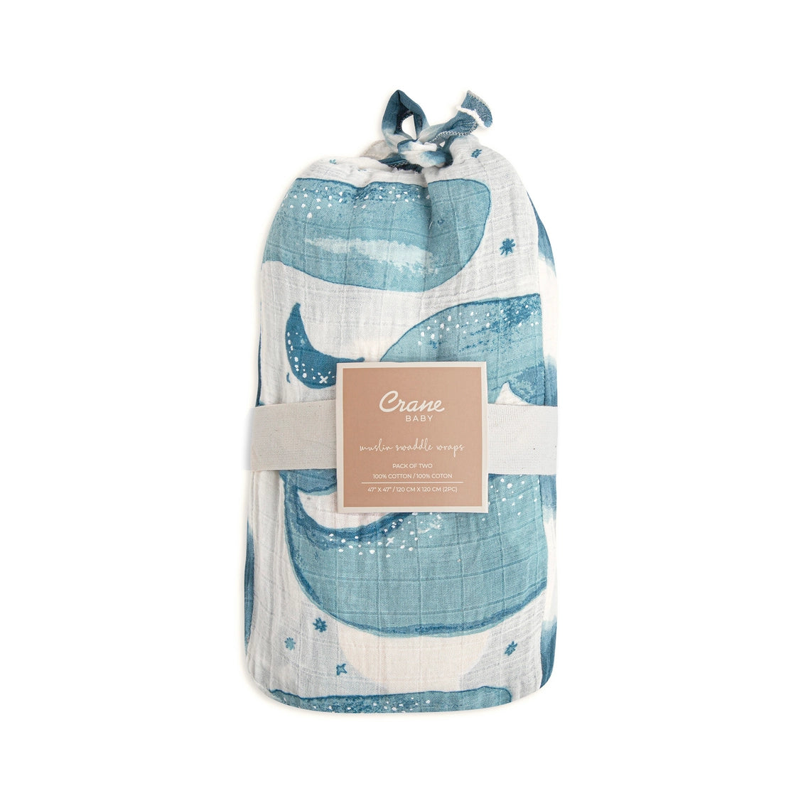 Whale Swaddle Blankets Set