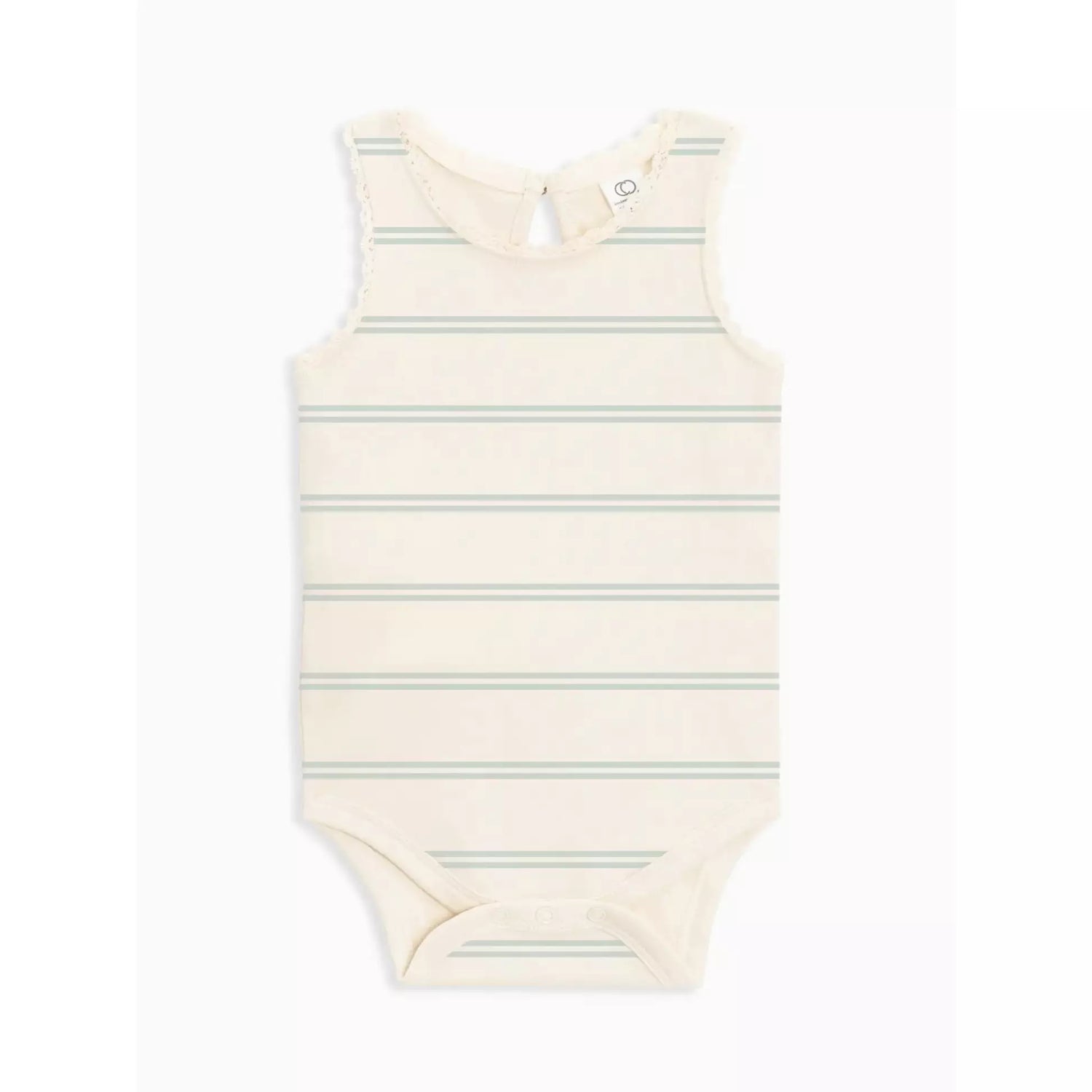 Striped Lace Bodysuit - SiestaBabyCo