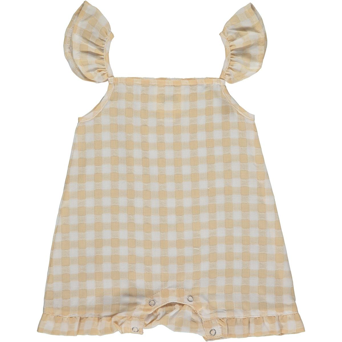 Gingham Flutter Romper